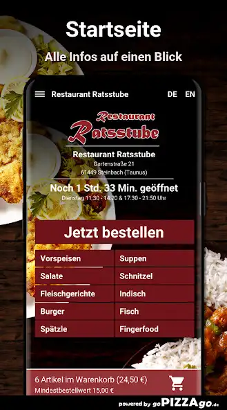 Play Restaurant Ratsstube Steinbach as an online game Restaurant Ratsstube Steinbach with UptoPlay