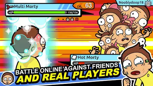 Play Rick and Morty: Pocket Mortys as an online game Rick and Morty: Pocket Mortys with UptoPlay