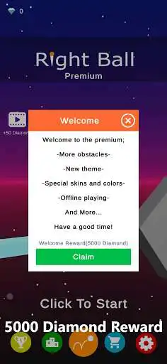 Play Right Ball Premium as an online game Right Ball Premium with UptoPlay