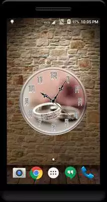 Play Rings Clock Live Wallpaper