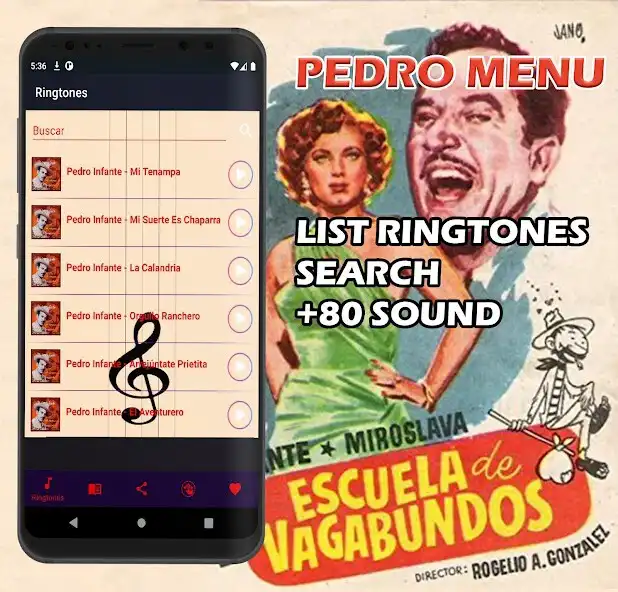 Play Ringtones Pedro Infante  and enjoy Ringtones Pedro Infante with UptoPlay