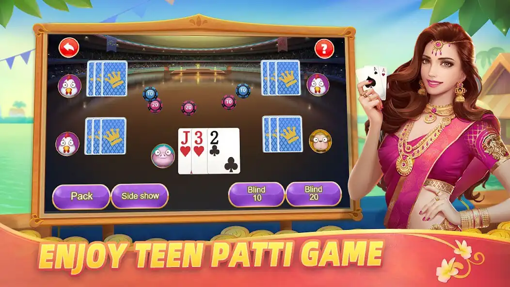 Play Rise Of Teen Patti as an online game Rise Of Teen Patti with UptoPlay