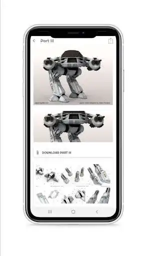 Play Robocop ED-209 Papercraft as an online game Robocop ED-209 Papercraft with UptoPlay