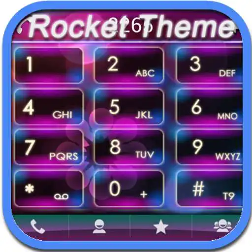 Free play online RocketDial Holo Theme  APK