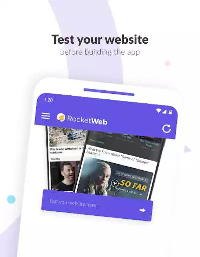 Play RocketWeb - Configurable Android Web View Template as an online game RocketWeb - Configurable Android Web View Template with UptoPlay