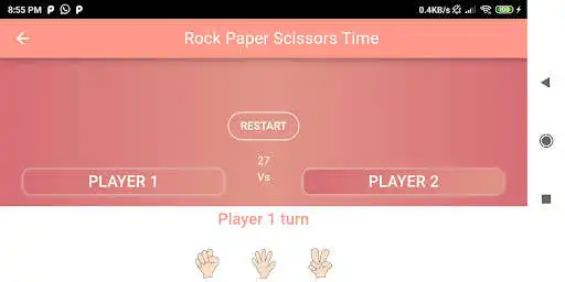 Play Rock Paper Scissors Time as an online game Rock Paper Scissors Time with UptoPlay