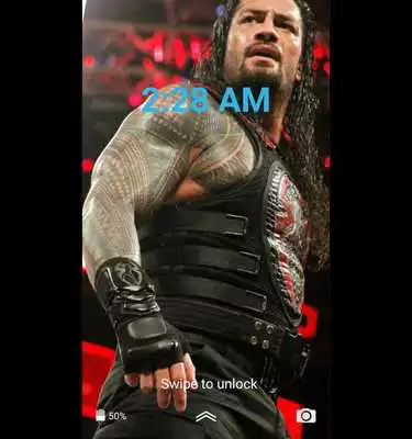 Play Roman Reigns 4K lock screen top1