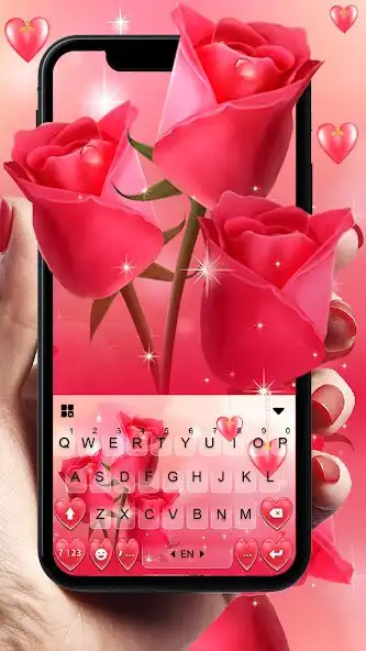 Play Romantic Heart Roses Keyboard Background  and enjoy Romantic Heart Roses Keyboard Background with UptoPlay