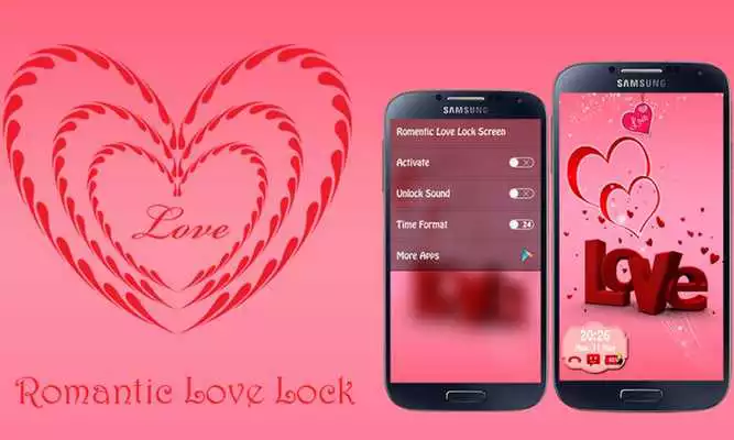 Play romantic love lock screen