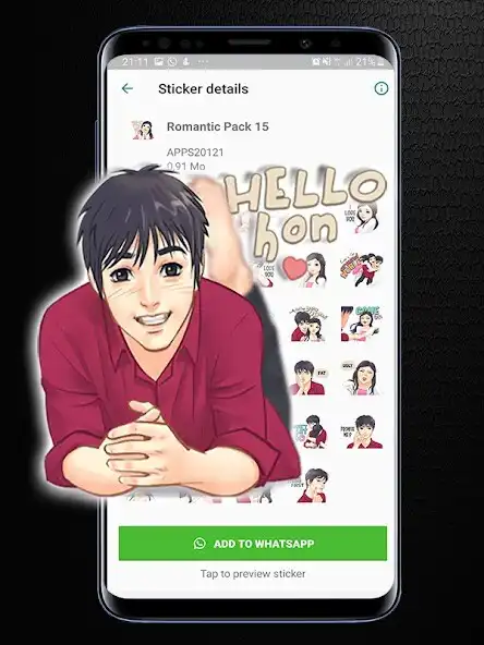 Play Romantic Stickers for WhatsApp  and enjoy Romantic Stickers for WhatsApp with UptoPlay