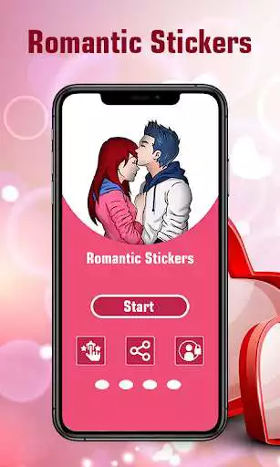 Play Romantic Stickers for Whatsapp - WAStickerApp as an online game Romantic Stickers for Whatsapp - WAStickerApp with UptoPlay