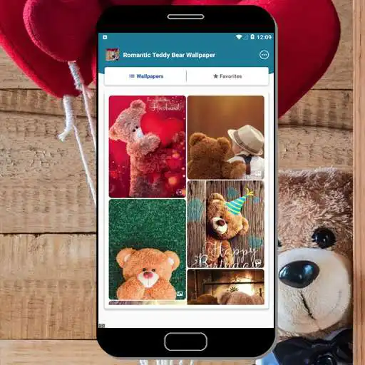 Play Romantic Teddy Bear Wallpaper as an online game Romantic Teddy Bear Wallpaper with UptoPlay