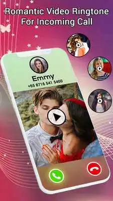 Play Romantic Video Ringtone for Incoming Call