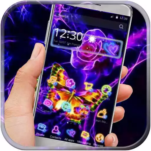 Free play online Rose butterfly purple APK