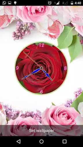 Play Rose Clock Live Wallpaper  and enjoy Rose Clock Live Wallpaper with UptoPlay