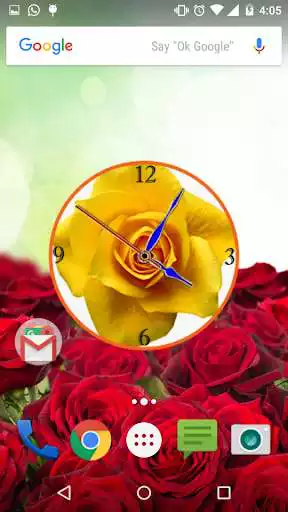 Play Rose Clock Live Wallpaper as an online game Rose Clock Live Wallpaper with UptoPlay