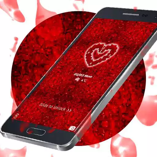 Free play online Rose petals red theme  APK