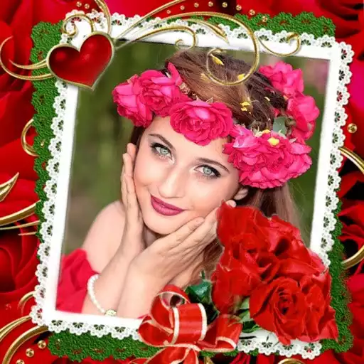 Play Rose Photo Frame as an online game Rose Photo Frame with UptoPlay