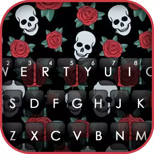 Play Roses Skull Keyboard Background APK