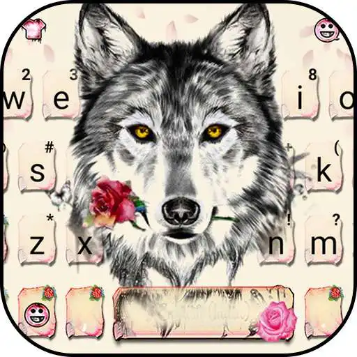 Play Rose Wolf Tattoo Keyboard Theme APK