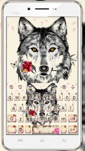 Play Rose Wolf Tattoo Keyboard Theme  and enjoy Rose Wolf Tattoo Keyboard Theme with UptoPlay