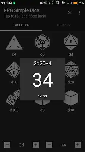 Play RPG Simple Dice as an online game RPG Simple Dice with UptoPlay