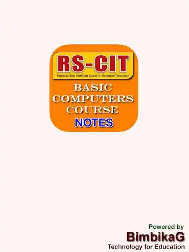 Play RS-CIT Computer Course Notes