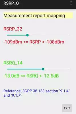 Play RSRP/RSRQ report mapping