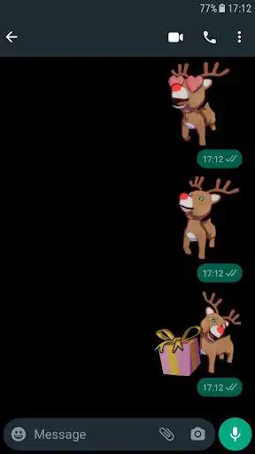 Play Rudolph Stickers WAStickerApps as an online game Rudolph Stickers WAStickerApps with UptoPlay