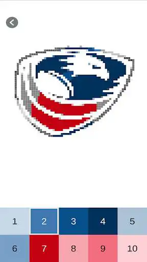 Play Rugby Logo Color By Numbers -Pixel Art Coloring  and enjoy Rugby Logo Color By Numbers -Pixel Art Coloring with UptoPlay