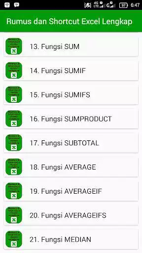 Play Rumus & Shortcut Excel Lengkap as an online game Rumus & Shortcut Excel Lengkap with UptoPlay