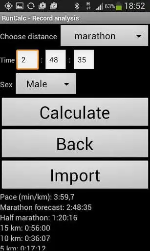 Play APK RunCalc - Running Calculator  and enjoy RunCalc - Running Calculator with UptoPlay pl.byledobiec.RunCalc