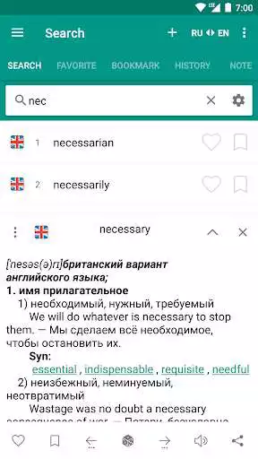 Play Russian-English and English-Russian dictionary