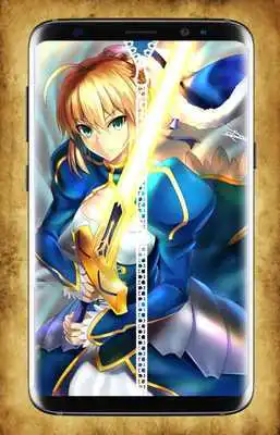 Play Saber Zipper Lock Screen