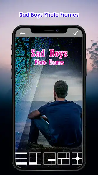 Play Sad Boys Photo Editor Frames as an online game Sad Boys Photo Editor Frames with UptoPlay