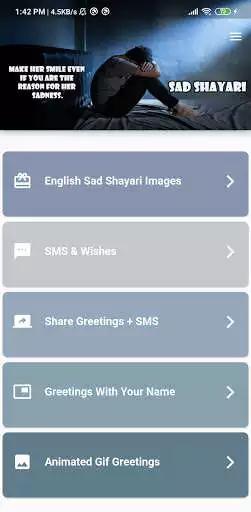 Play Sad Shayari Status Image In English  and enjoy Sad Shayari Status Image In English with UptoPlay