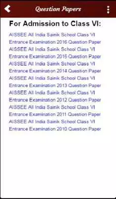 Play Sainik School AISSEE Papers