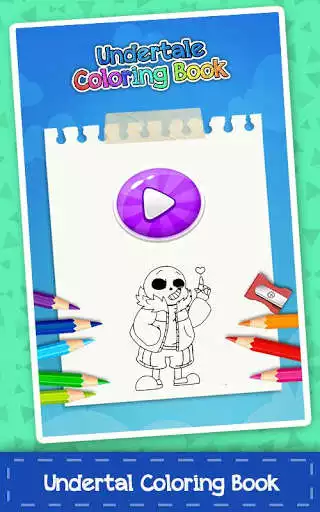 Play sans under coloring tales game  and enjoy sans under coloring tales game with UptoPlay