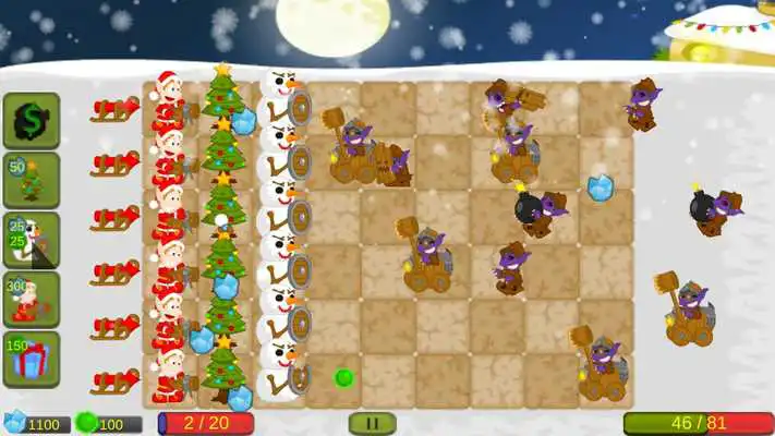 Play Santa Strategy Defense Game as an online game Santa Strategy Defense Game with UptoPlay