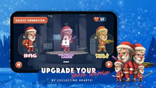 Play Santa Warrior - Return Of Zombies as an online game Santa Warrior - Return Of Zombies with UptoPlay