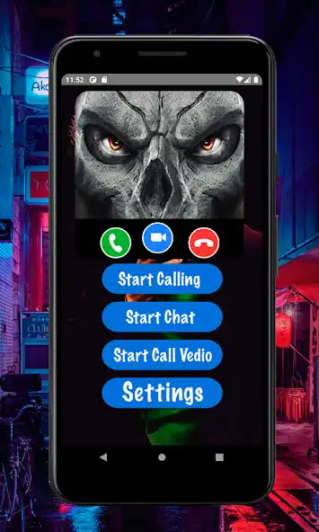 Play Scary horror Prank Video Call as an online game Scary horror Prank Video Call with UptoPlay