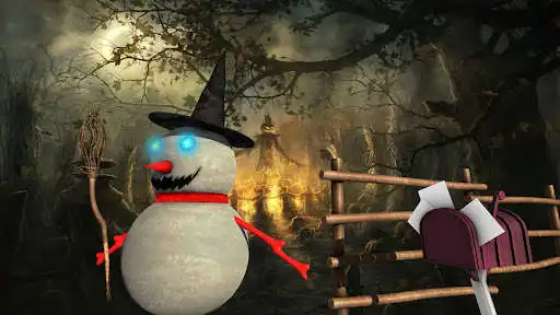 Play Scary Snowman Horror Granny as an online game Scary Snowman Horror Granny with UptoPlay