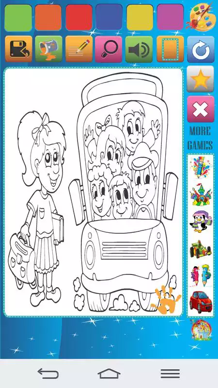 Play School Kid Coloring Book