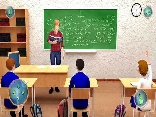 Play School Teacher Life Simulator 3D High School Games  and enjoy School Teacher Life Simulator 3D High School Games with UptoPlay