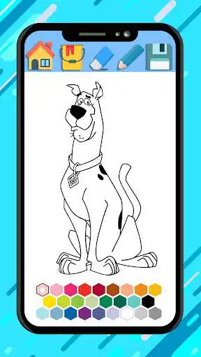 Play Scooby coloring doo cartoon game  and enjoy Scooby coloring doo cartoon game with UptoPlay