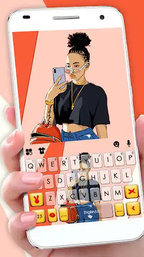 Play Selfie VSCO Girl Keyboard Background  and enjoy Selfie VSCO Girl Keyboard Background with UptoPlay