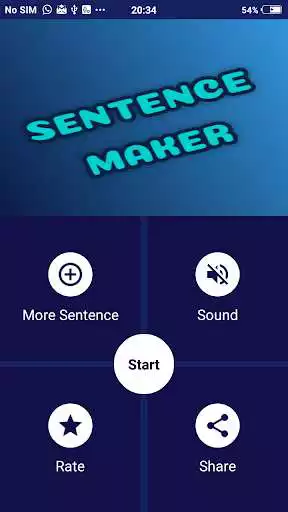 Play Sentence Maker as an online game Sentence Maker with UptoPlay