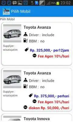 Play sewa mobil e-trans