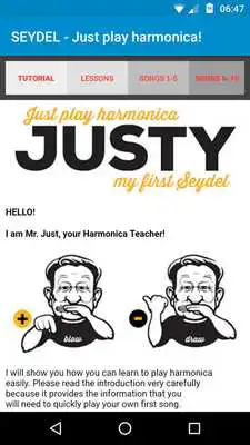 Play SEYDEL - JUSTY for Android - harmonica tutorial