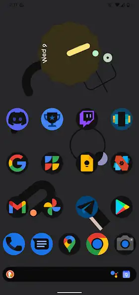 Play Shapes - Black Adaptive Icons as an online game Shapes - Black Adaptive Icons with UptoPlay